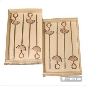 Eight 10" Watermelon Skewers - NWT